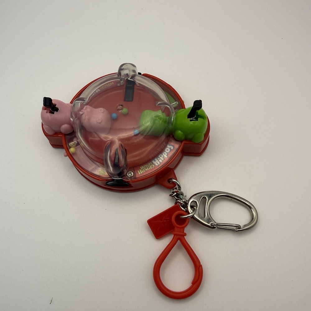 Vintage 2000 Hungry Hungry Hippos Game Keychain Tavel Game Hasbro Basic Fun Inc